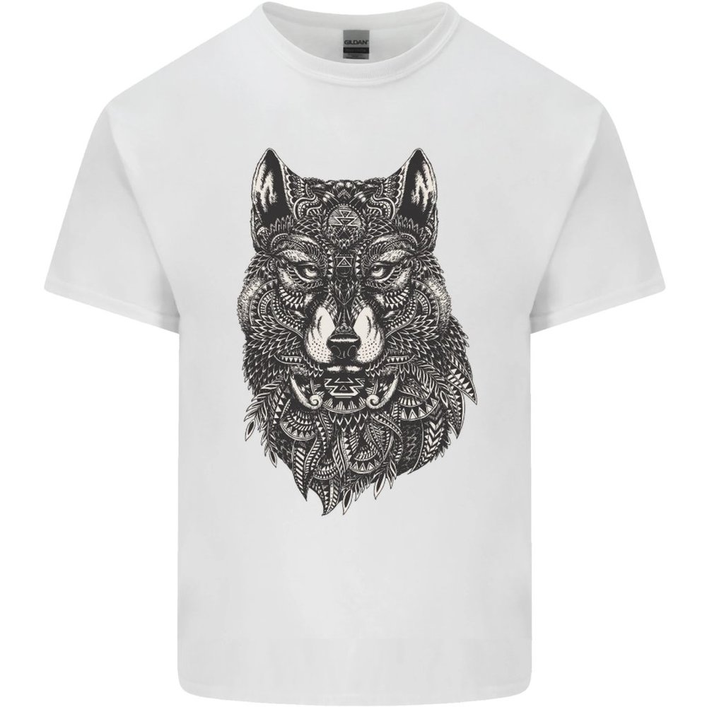 Abstract Dog Mandala Art Mens Long Sleeve T-Shirt